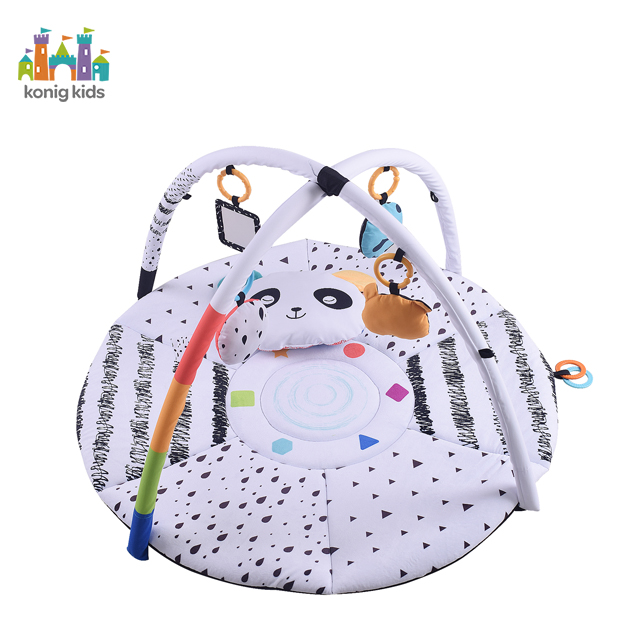 Konig Kids*Foldable Soft Washable Activity Center With Panda Pillow baby toys 0 6 months Play Mat