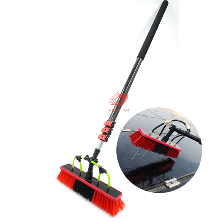 Solar Panel Brushes With Aluminum Extended Telescoping Pole