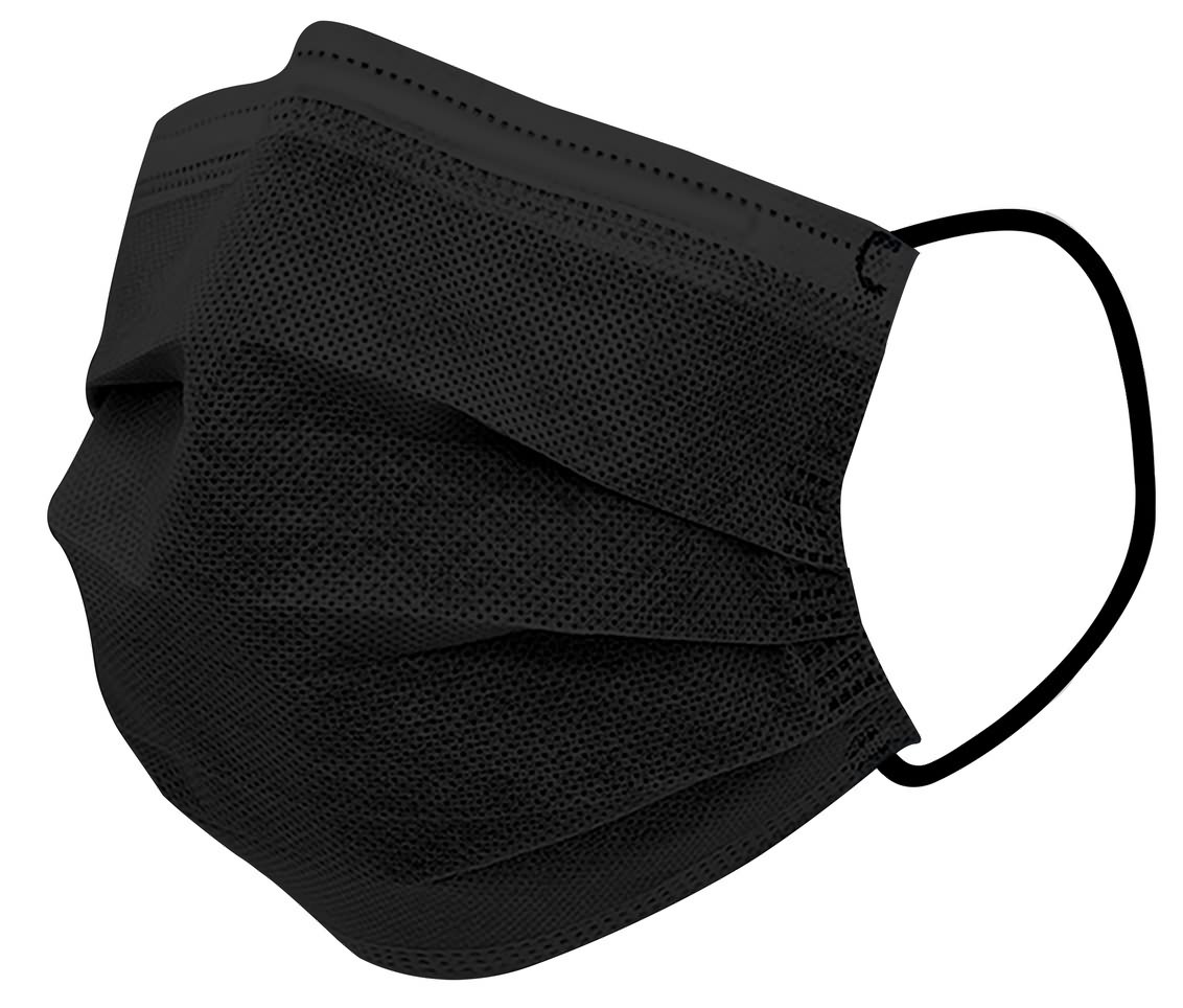 3 Ply Disposable Medical Face Mask Black Color (EN14683 Type I, Ear-loop)