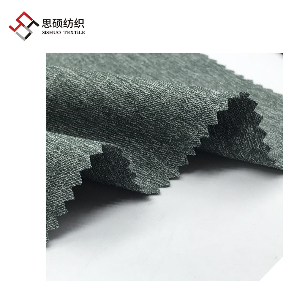 1/3 twill melange polyester grid-connected T800