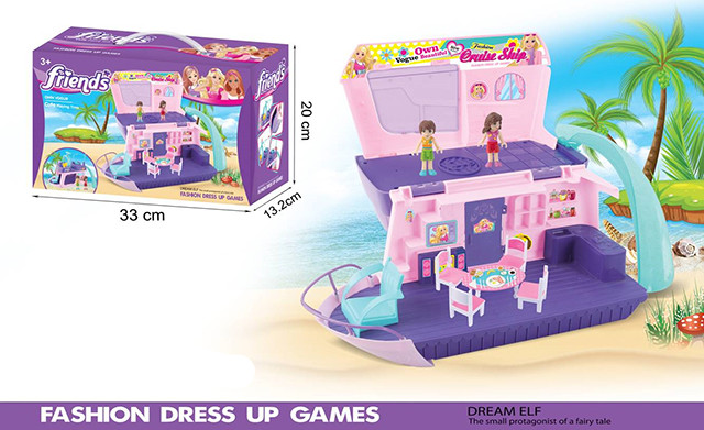 Yacht(with boy,girl,desk,chair accessories)