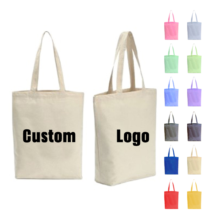 Tote Bag Custom Cotton Canvas Eco-Friendly Shopping Bag