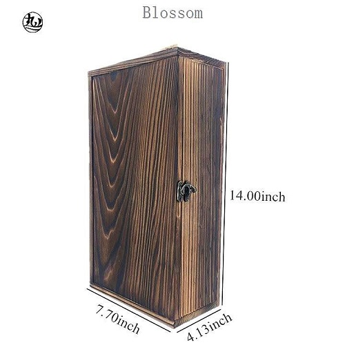 Hot Sale 2 Bottle Hinged Lid Wooden Wine Boxes