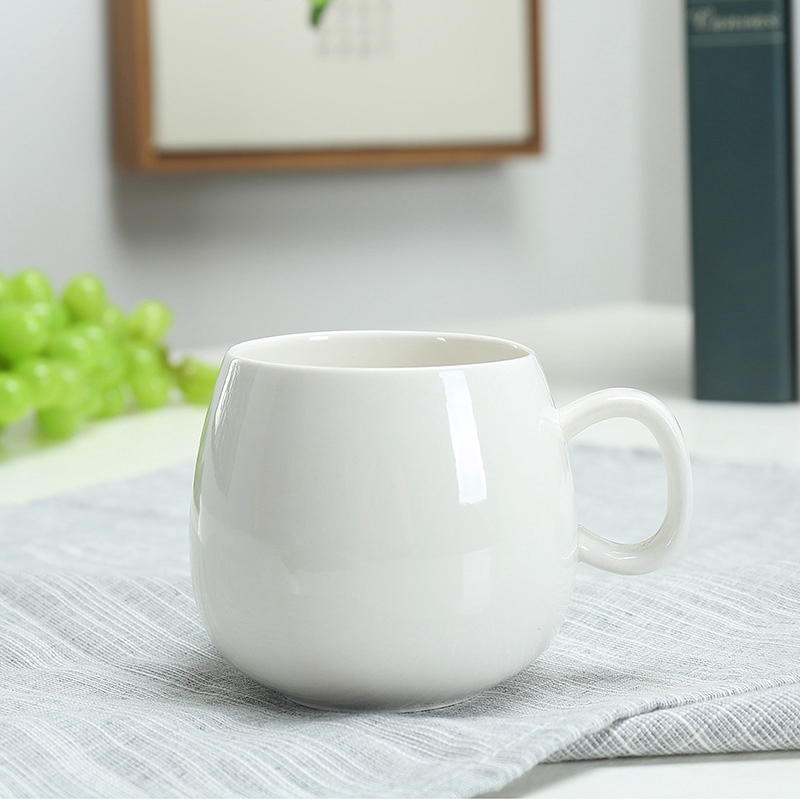 White ceramic cup