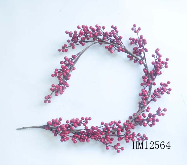 Red fruit Christmas branch