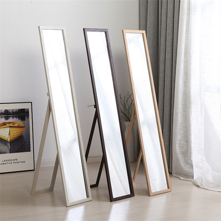 Modern minimalist design MDF multicolor bedroom decor with full-length floor mirror