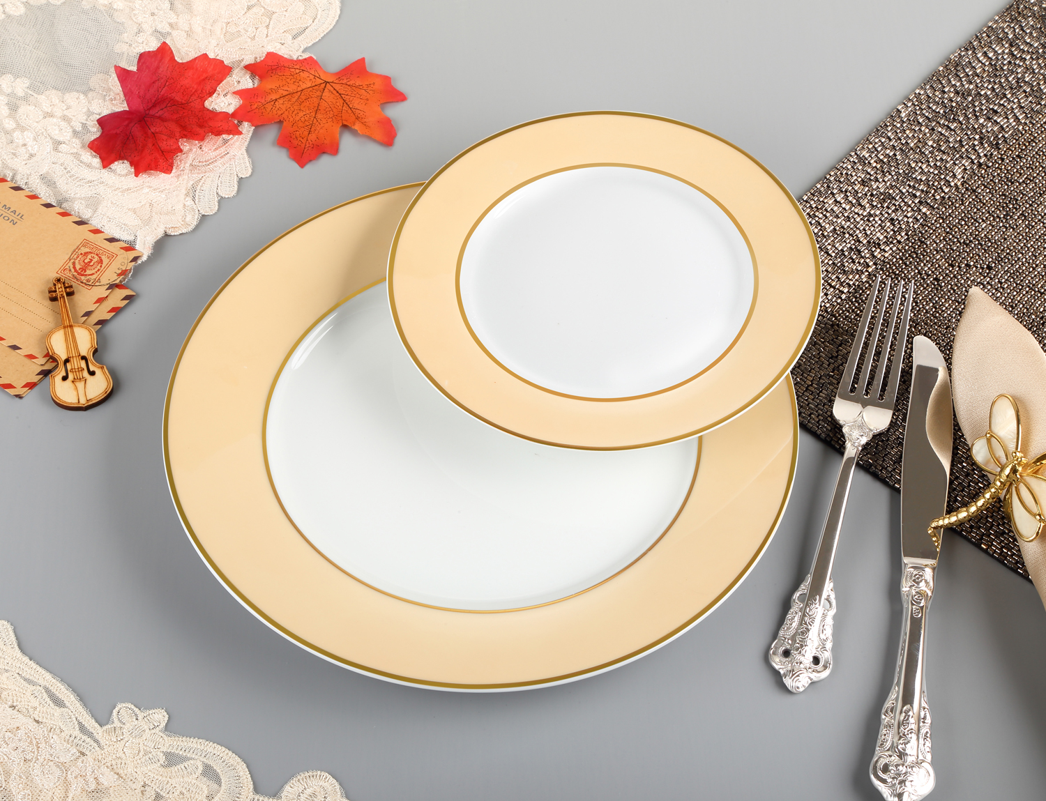New bone china dinner set dinnerware tableware