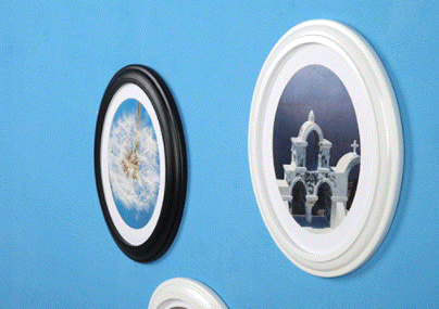 Oval creative picture frame hanging wall decorative wooden picture frame