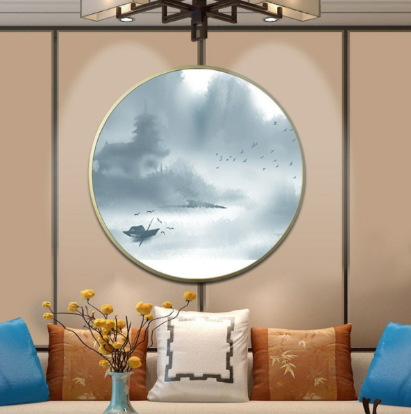 Simple circular picture frame Aluminum alloy picture frame picture frame