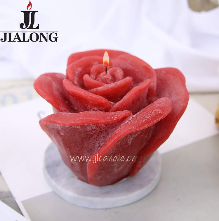 Rose Flower Candle