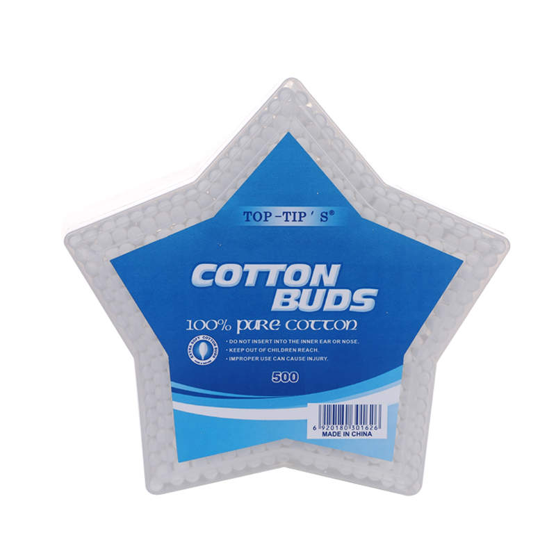 #1 A Plastic cotton buds in PP canister