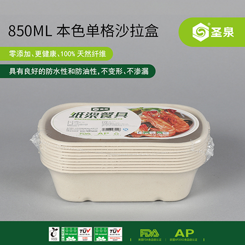850ML single and double grid salad box