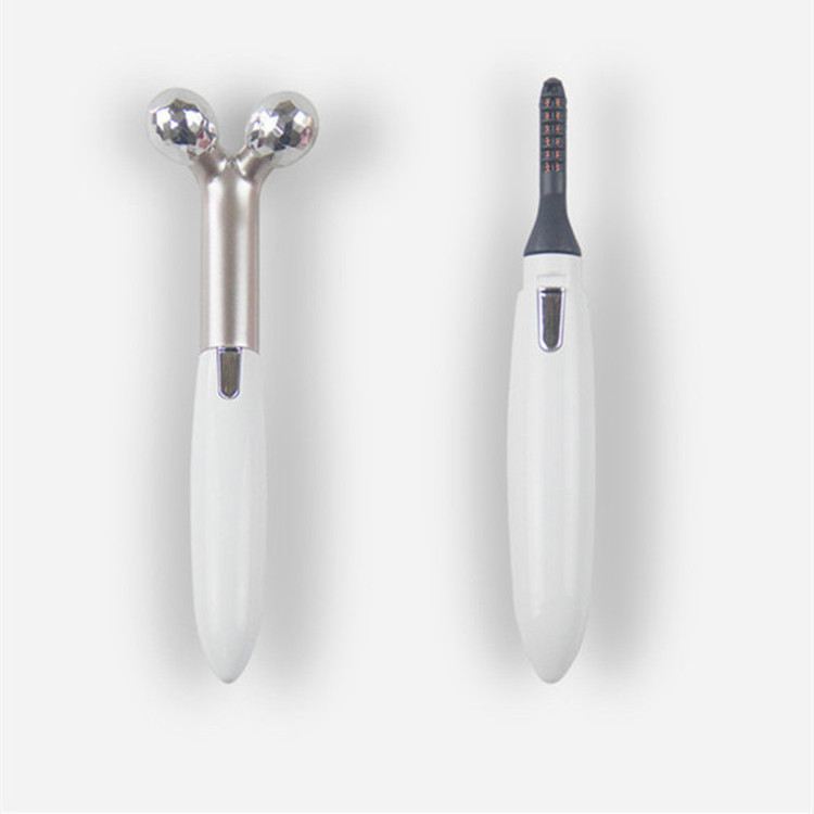 2 in 1 electric eyelash curler&face massager