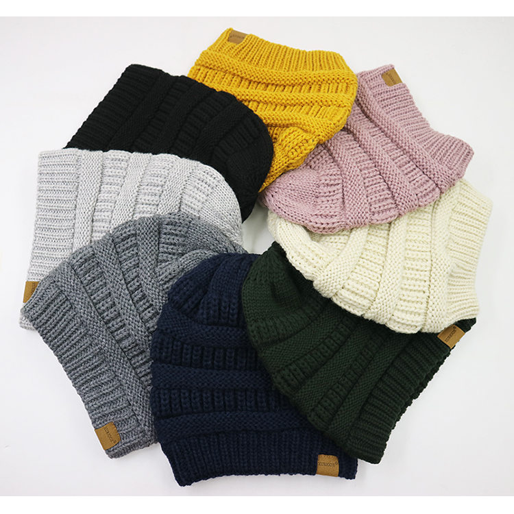 Knitted winter beanie