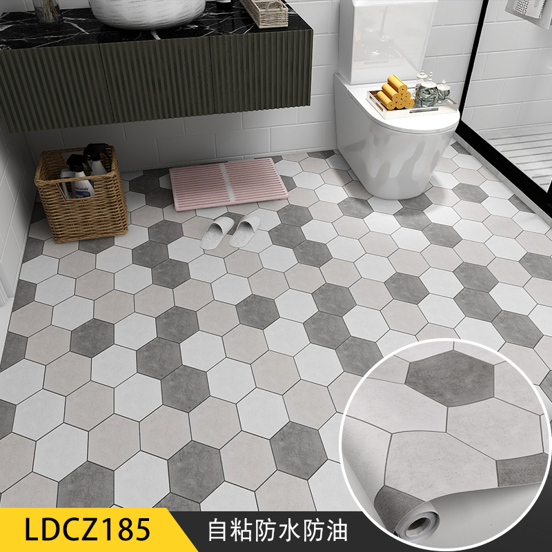 Ceramic tile design flooring stickers Matt surface adhesive flooring