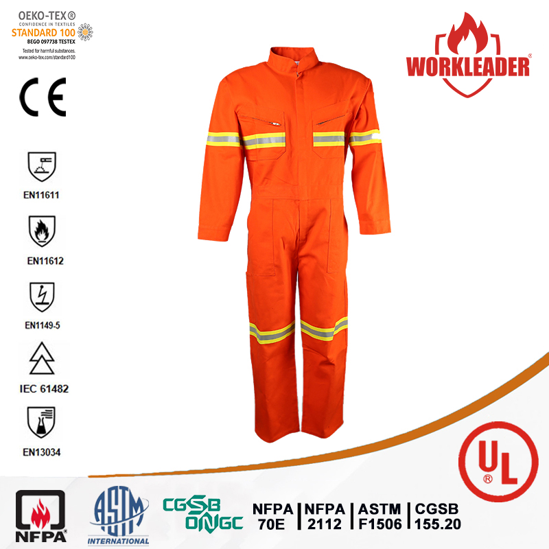 NFPA 2112 flame resistant reflective coverall