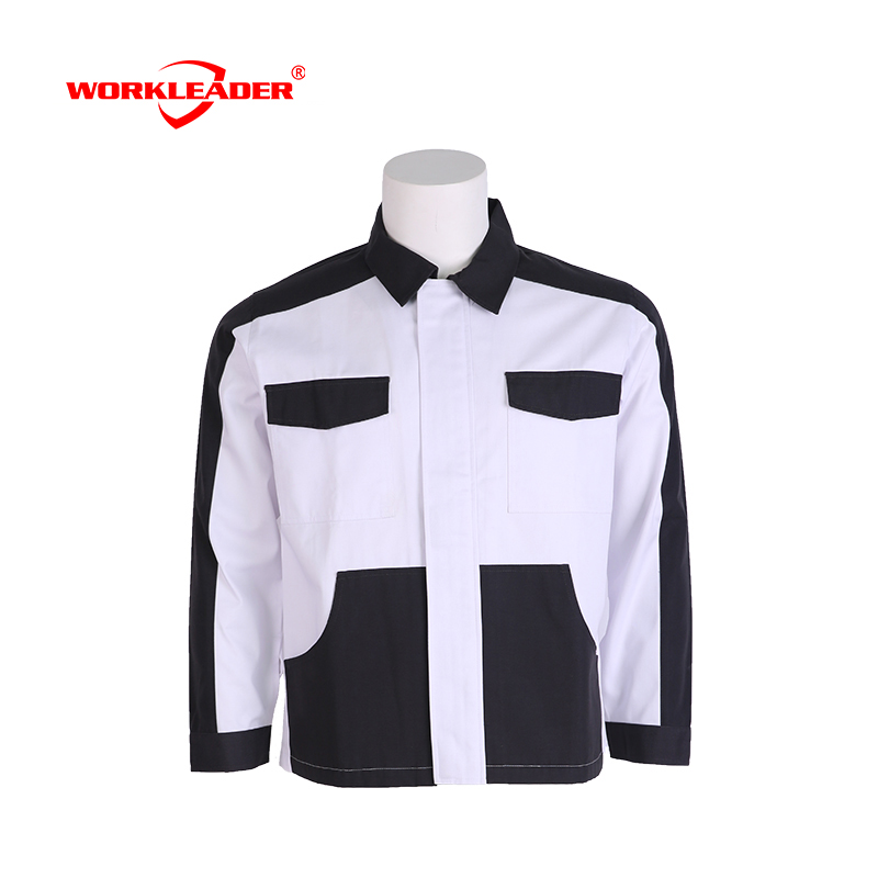 Contrast color workwear suit