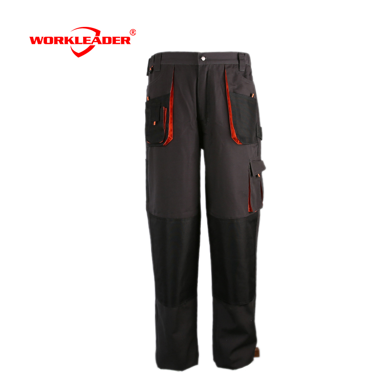 Factory good quality men's multi-pocket cargo pants with knee pad