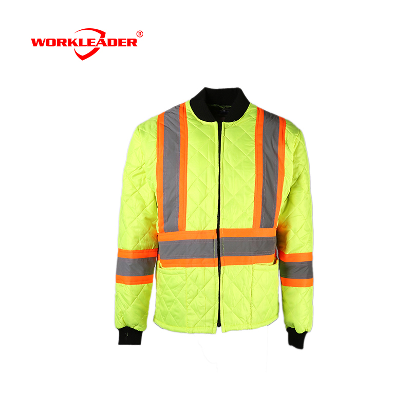 Men's freezer jacket with reflectice tape