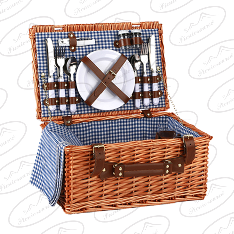 Wicker Basket for 4 Persons,Insulated basket