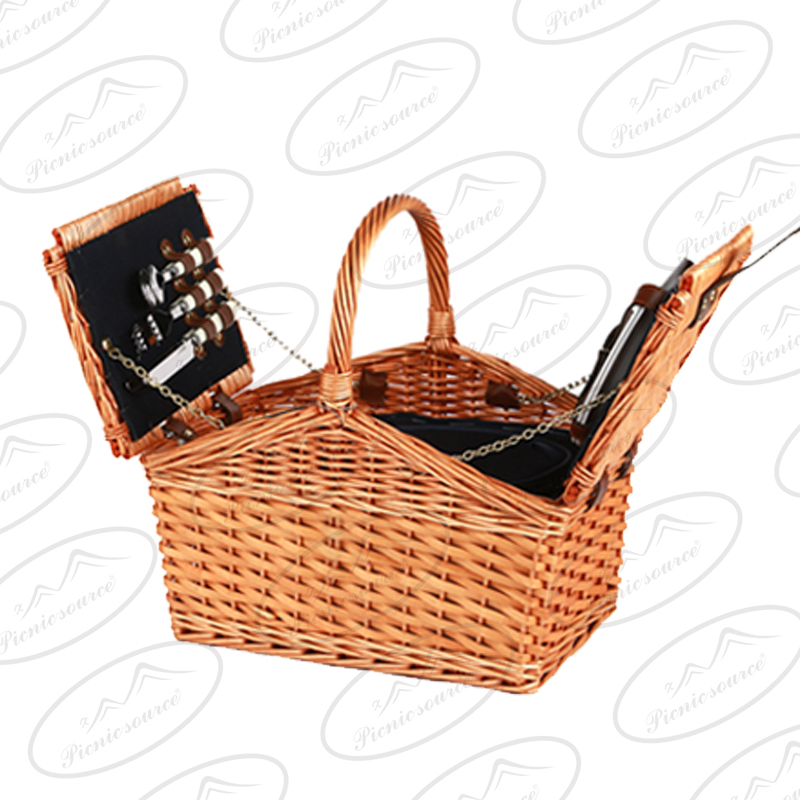 Wicker Basket for 2 Persons,Picnic basket