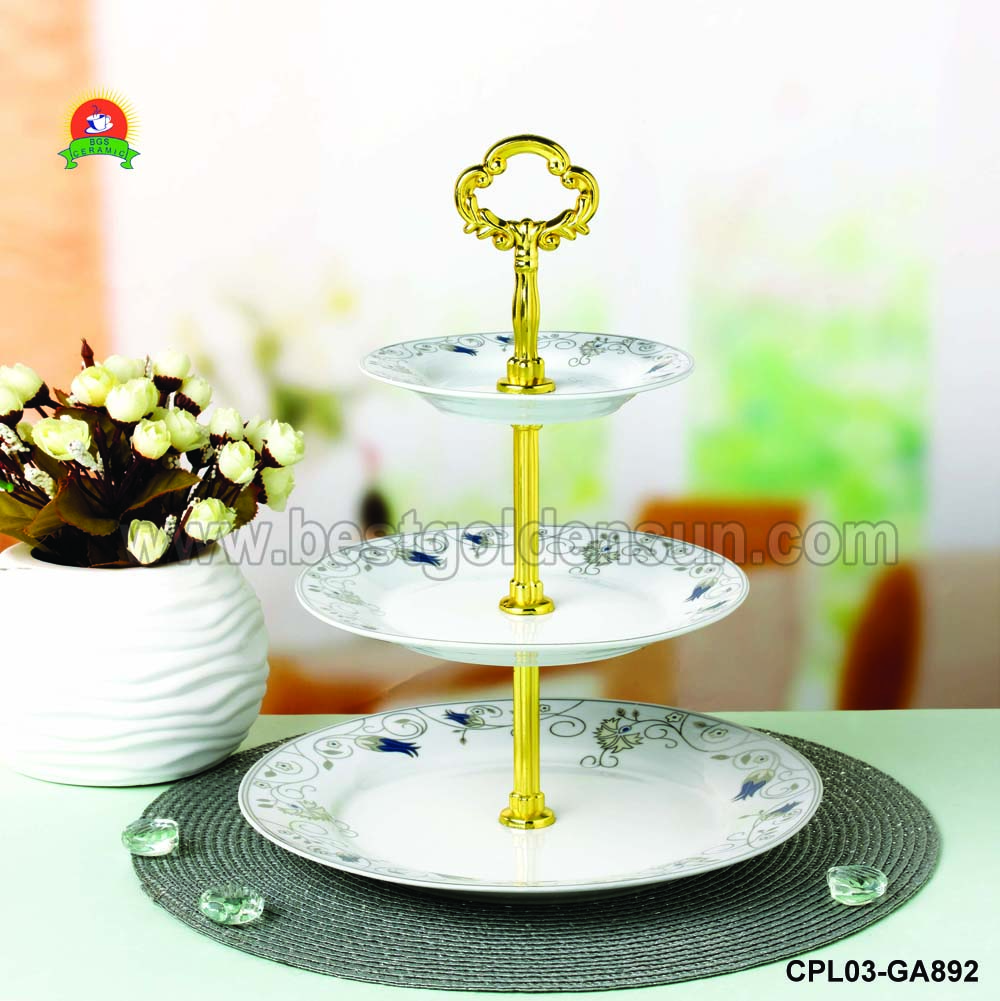 3 Tier Cake Plate Set