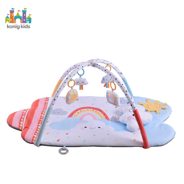 Konig Kids*Soft Foldable Baby Play Gym Mat Development for Infant Playmat With Pillow