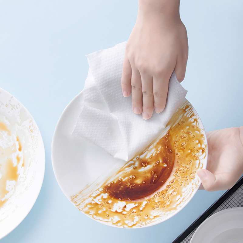 Disposable wipes drying wipes super absorbent edgeless white rags for home, kitchen, healthcare use