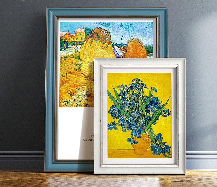 European wall mounted picture frame for old jigsaw picture frame