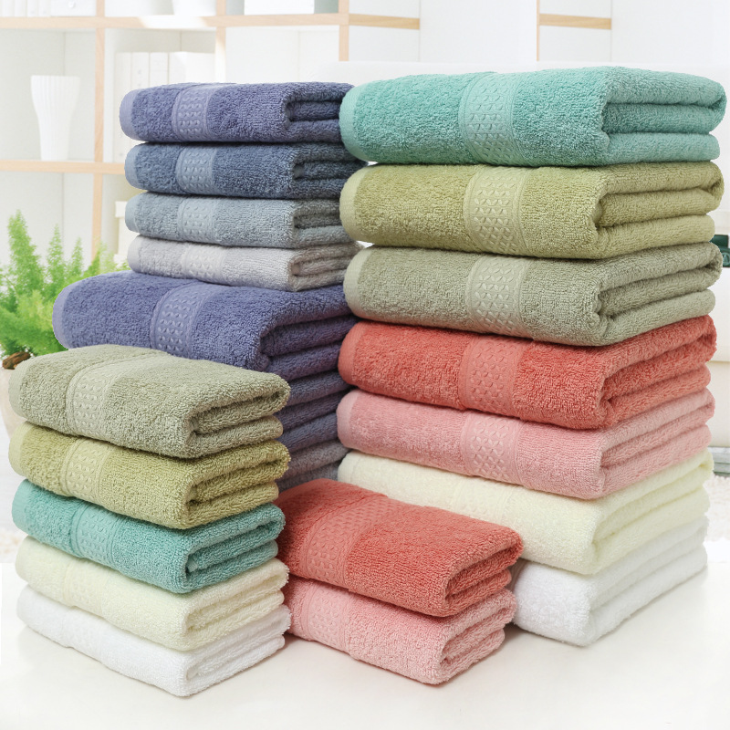 custom cheap 100% organic cotton terry jacquard face hand towel set bath towels sets luxury