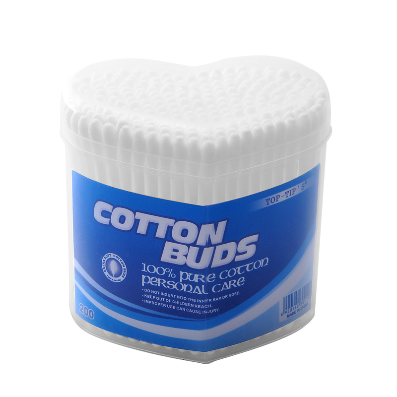 #1 A Plastic cotton buds in PP canister