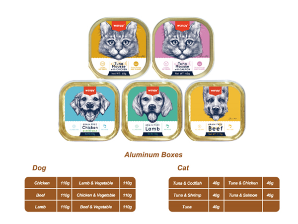 Dog/Cat Wet Food（Aluminum Boxes）