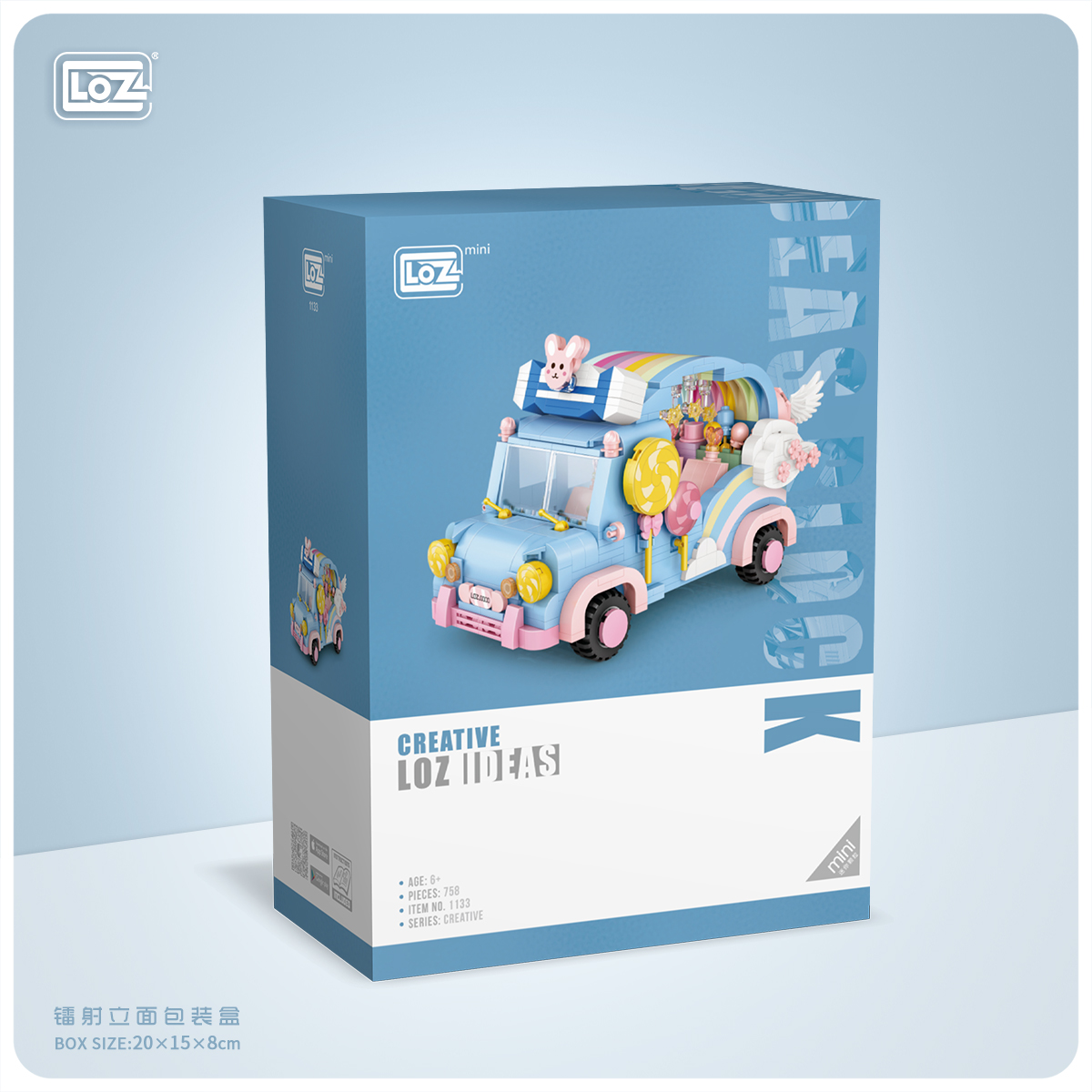 LOZ Mini building block — Rainbow car