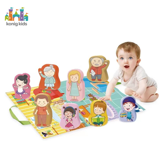 Konig Kids*Educational Puzzle Game Blanket Fun Figure Muppets Game Blanket Educational Toy For Baby