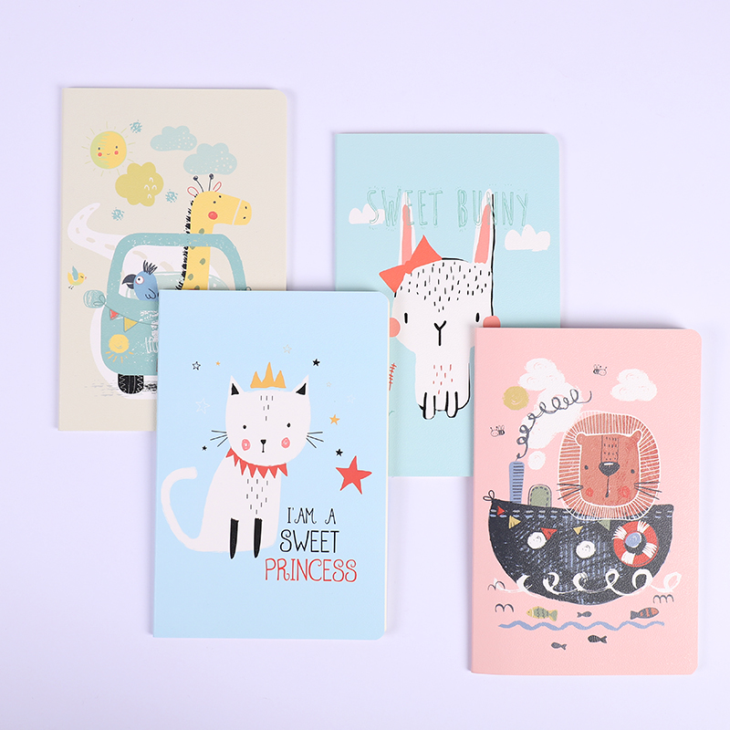 Hot sale adorable little animals a5 lined notebook for children a5 lined notebook