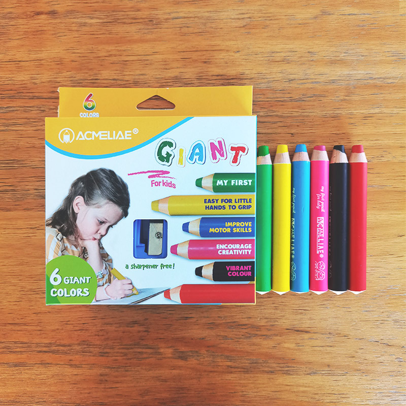 6colors/12colors Multi-talented color pencil with sharpener