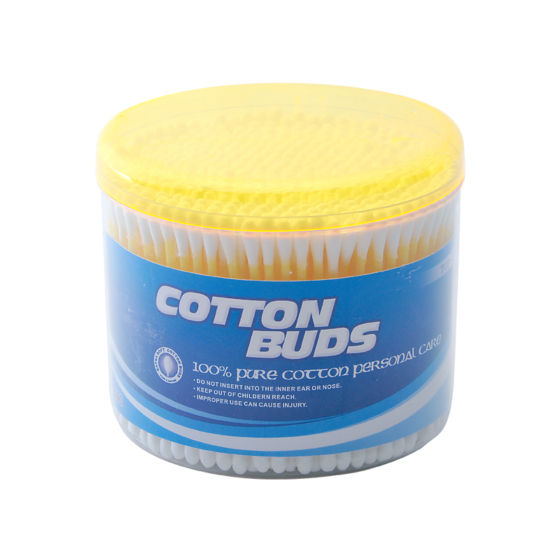 #1 A Cotton buds in round PS canister