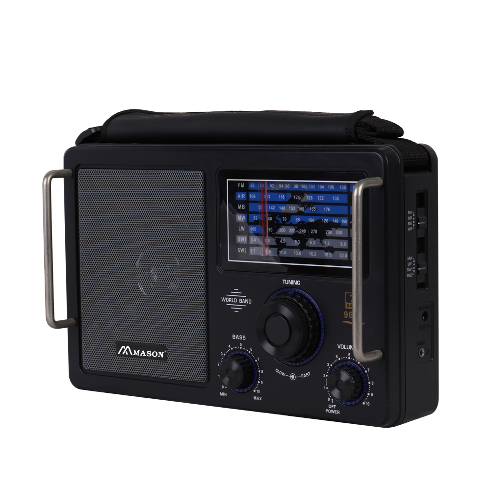 Multiband FM AIR MB MW LW SW1-2 Portable All Band AC Battery Powered Analog Radio Large Knob