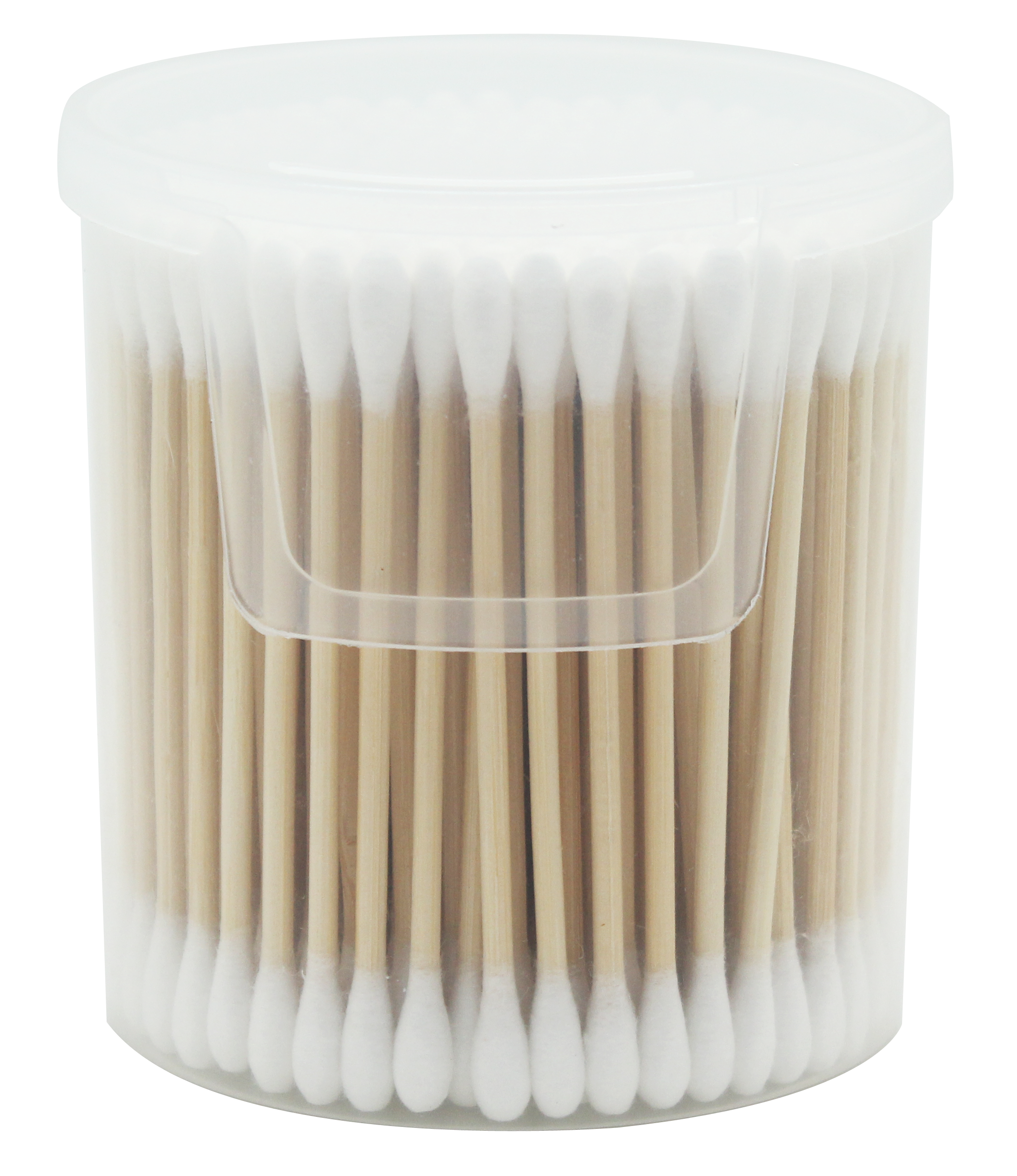 #1 A Bamboo cotton buds in round pp canister