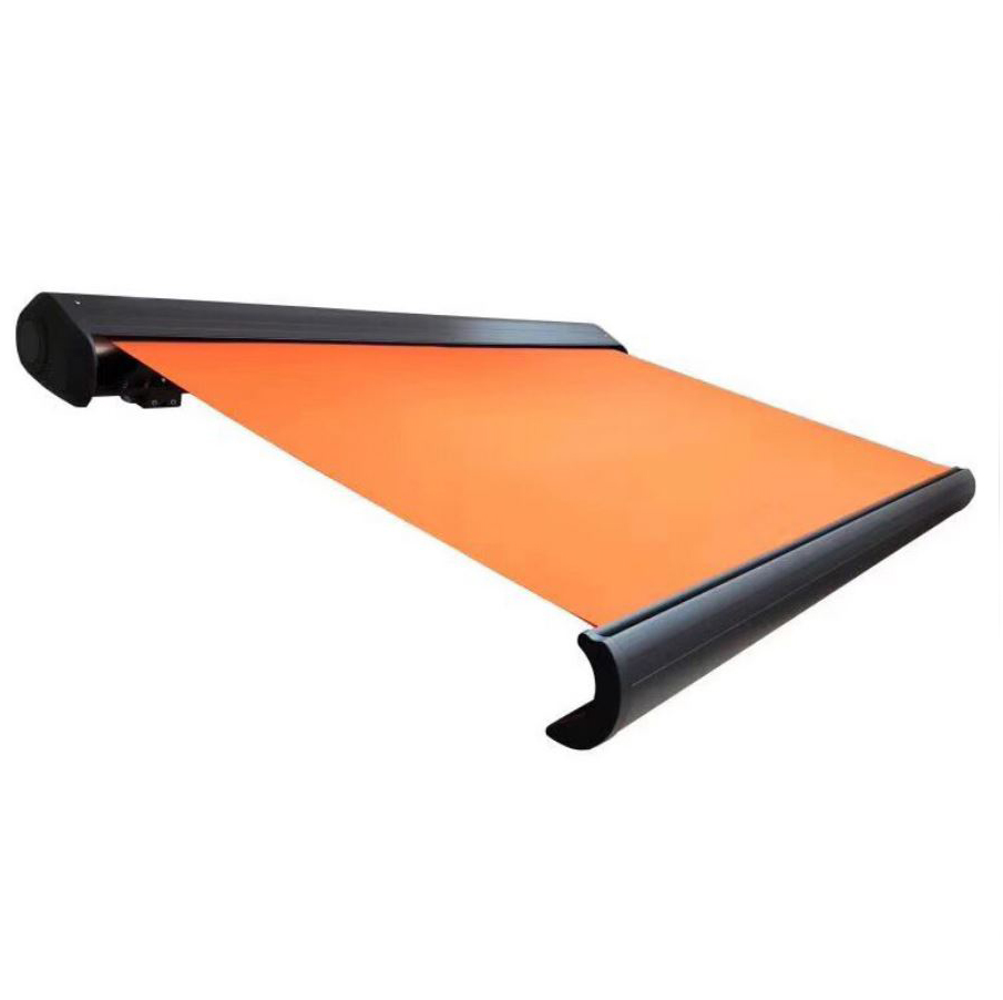 Waterproof Outdoor Motorized Awning Folding Aluminum Arm Full Cassette Retractable Awning