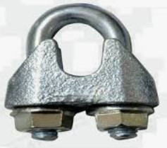 DIN1142 Malleable Wire rope clips with flange nuts