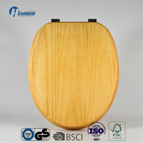 Toilet seat , Pine wood toilet seat ,
