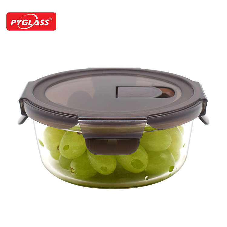 Glass food container