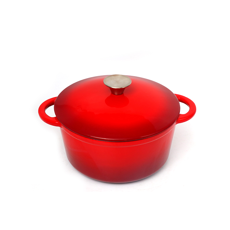 cast iron enamel casserole，cast iron pot