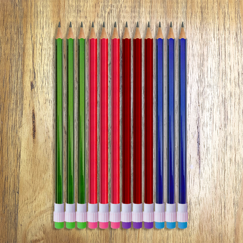 Flash Light HB Jumbo Eraser Pencil Round