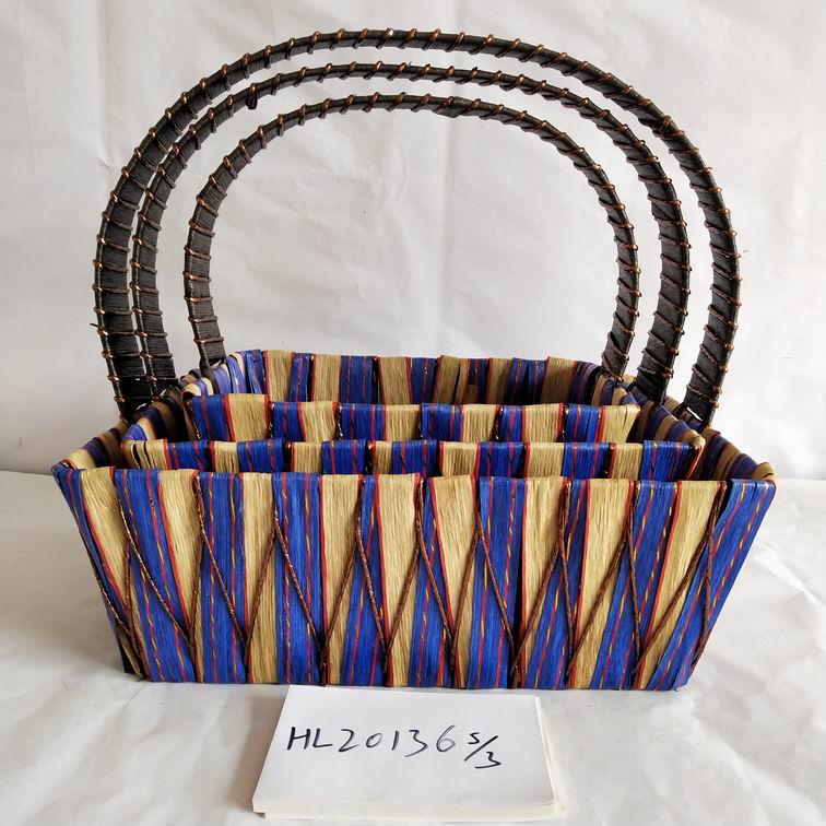 Metal woven baskets