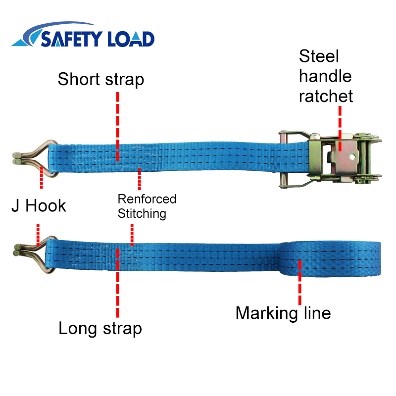 2‘’ 5T ratchet tie down
