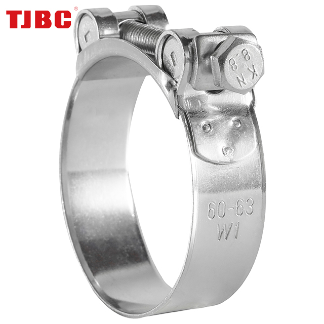 Stainless steel heavy duty hose clamp