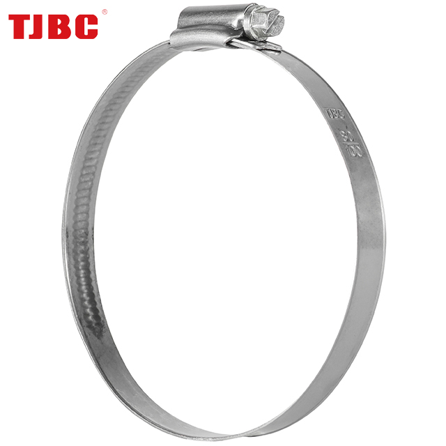 Stainless steel british type welded hose clamp