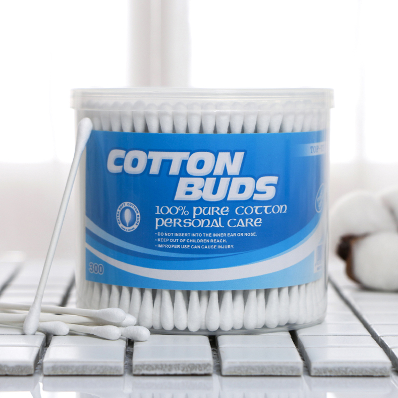 #1 A Paper cotton buds in round canister